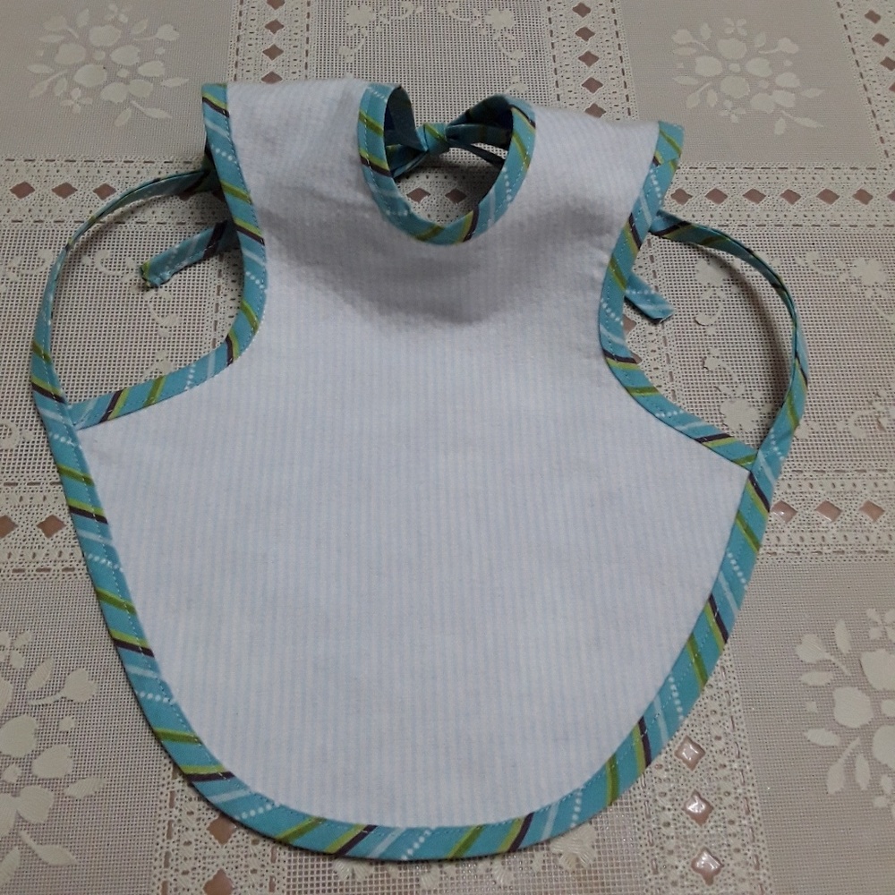 Boy Baby bib reversible - Picture 3 of 3